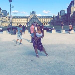 Beautiful polka dot skirt from Mango